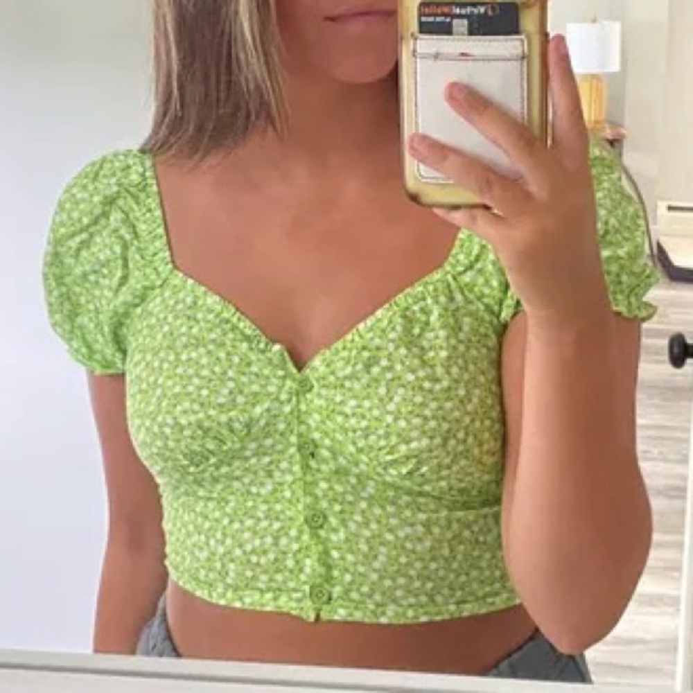 NWT Princess Polly Laguna Top Green US Size 0